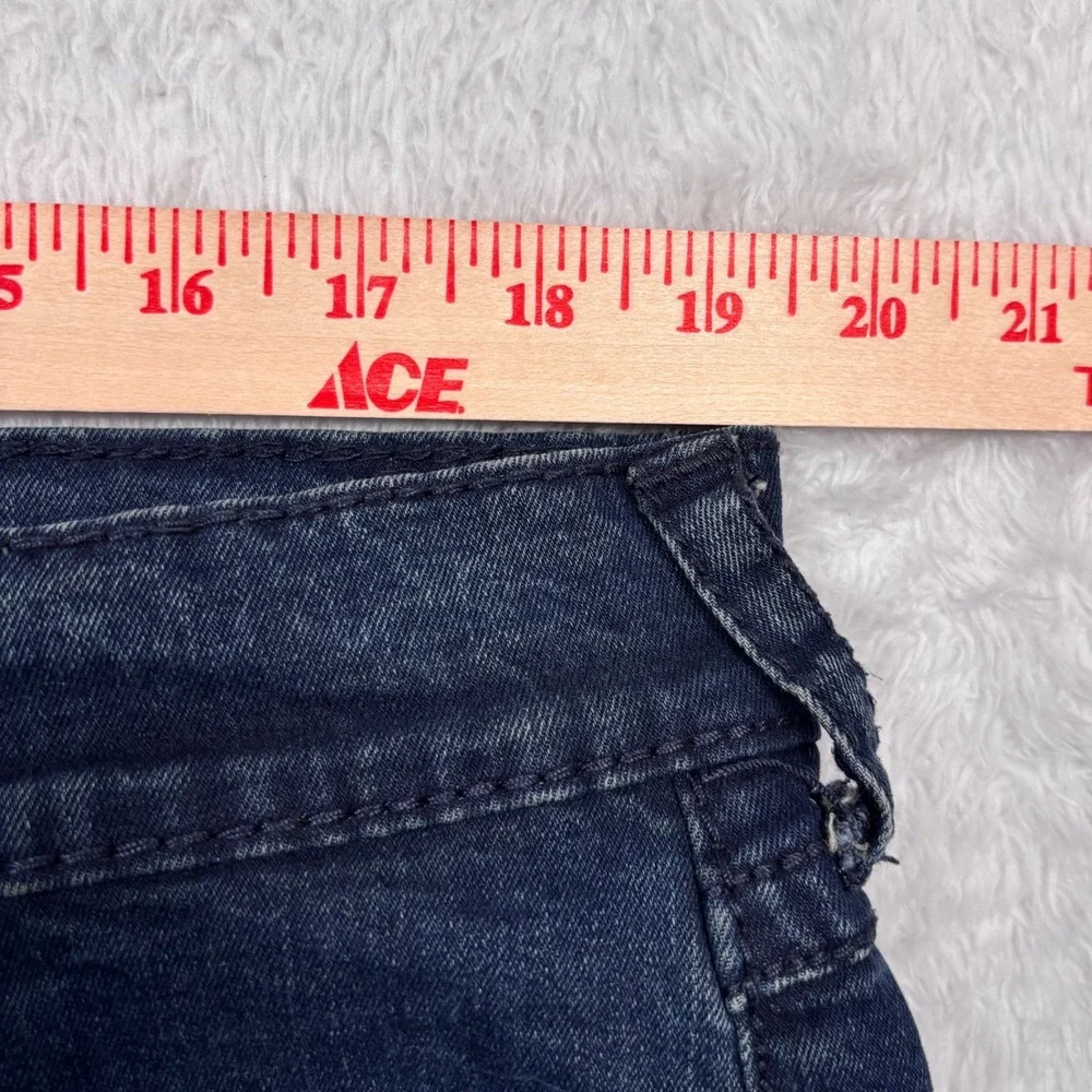 True Religion Jeans Geno‎ Relaxed Slim Mens 40x28 Dark Wash Big T Flap Pocket